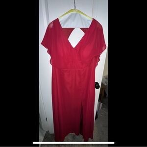 Burgundy Red Women's Dress
